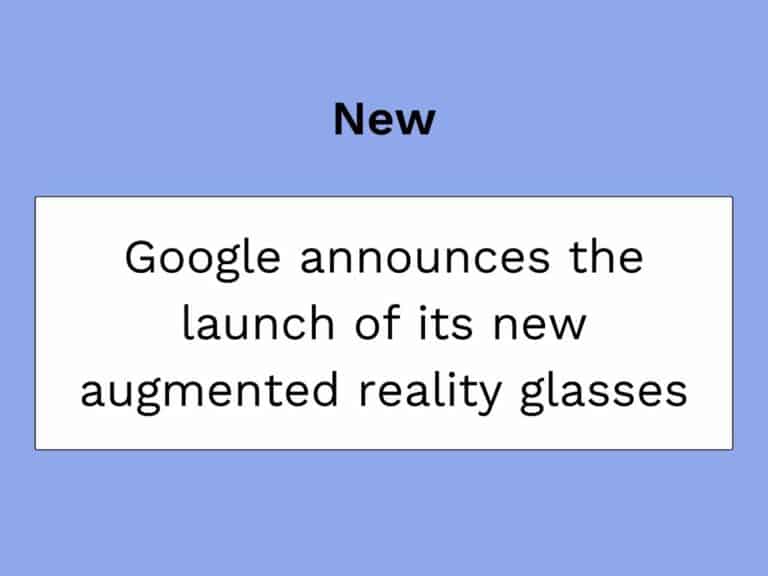 lancement des lunettes de realite augmentee par Google