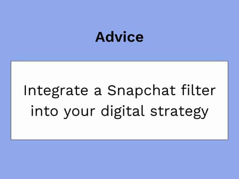 filtre snapchat pour strategie digitale
