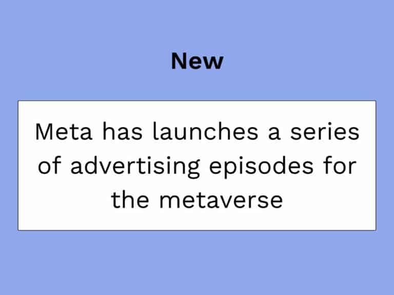meta lance une serie de publicites pour le metaverses