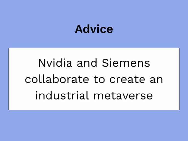Nvidia Siemens metaverse industriel