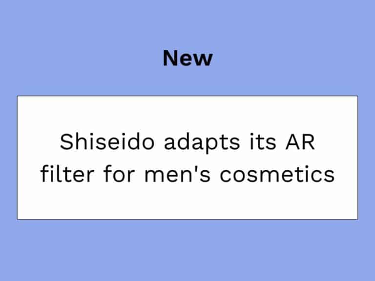réalité augmentée et cosmetiques shiseido