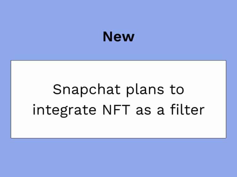 NFT en filtre realite augmentee