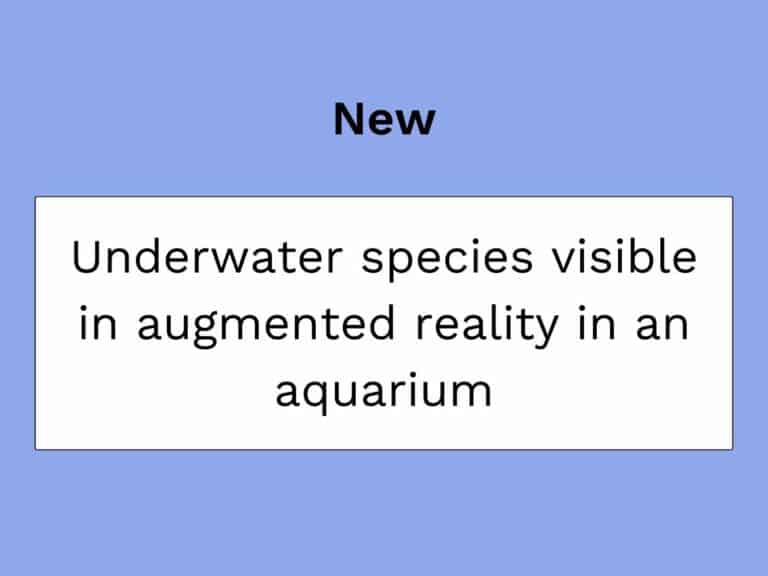 lunette realite augmentee aquarium
