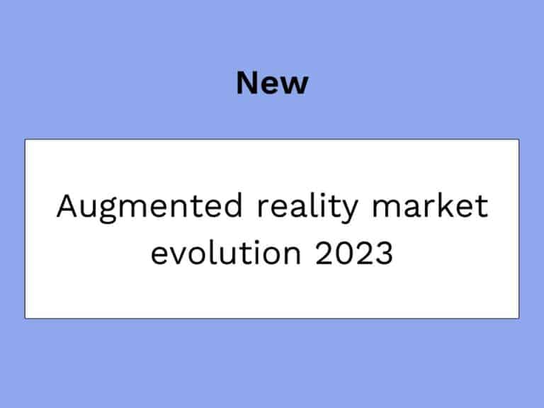 vignette article sur l'évolution du marché de la réalité augmentée en 2023