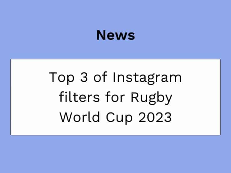 filtr instagramie Mistrzostw Świata w Rugby 2023
