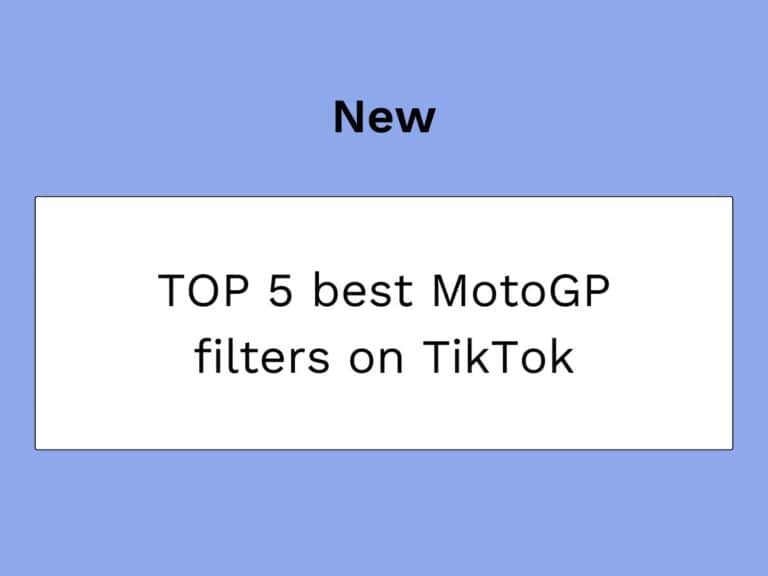 filtrów TikTok dla MotoGP