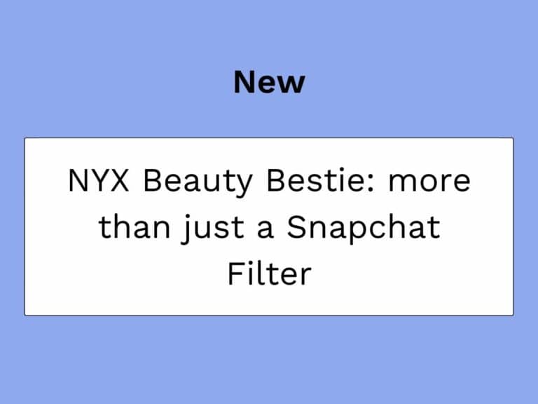 Nowe filtry Snapchat NYX